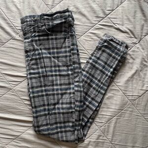 American Eagle Outfitters High Waisted Plaid Skinny Pant